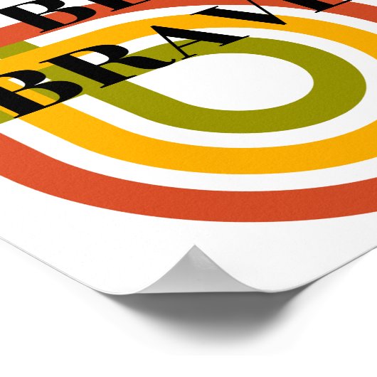 Retro ontwerp, Wees dapper Poster  (Hoek)