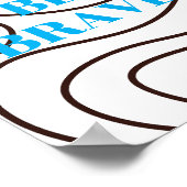 Retro ontwerp, Wees dapper Poster (Hoek)