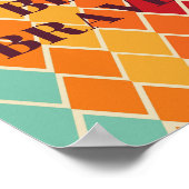 Retro ontwerp, Wees dapper Poster (Hoek)