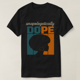 Retro Onverbloemd Lekkere Afro Vrouw Kunst T-shirt