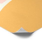 Retro Onze kleine zonneschijn is een jaarbanner Poster (Hoek)