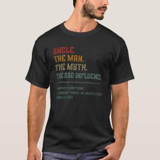 Retro Oom De Man De Mythe De Slechte Invloed T-shi T-shirt