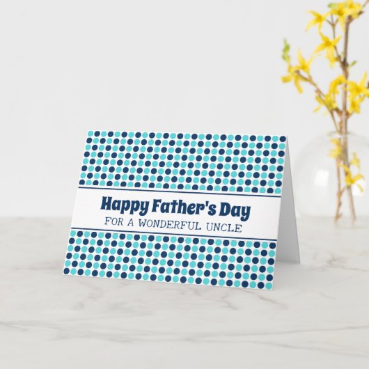 Retro Oom Gelukkig Vaderdag Kaart (Gele Bloem)