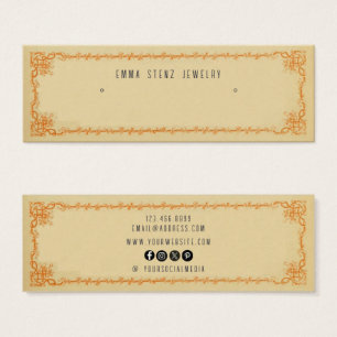 Retro Oorbel Hoops Stud Mini Kaart