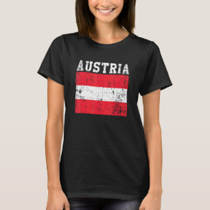 Retro Oostenrijk Vlag Oostenrijkse Roots T-shirt