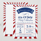 Retro  op 4 juli kaart (Voorkant / Achterkant)