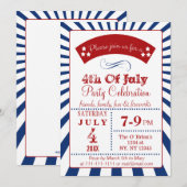 Retro  op 4 juli kaart (Voorkant / Achterkant)