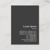 Retro Op Art - groen en zwart Visitekaartje (Achterkant)