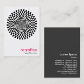Retro op Art Visitekaartje (Voorkant / Achterkant)