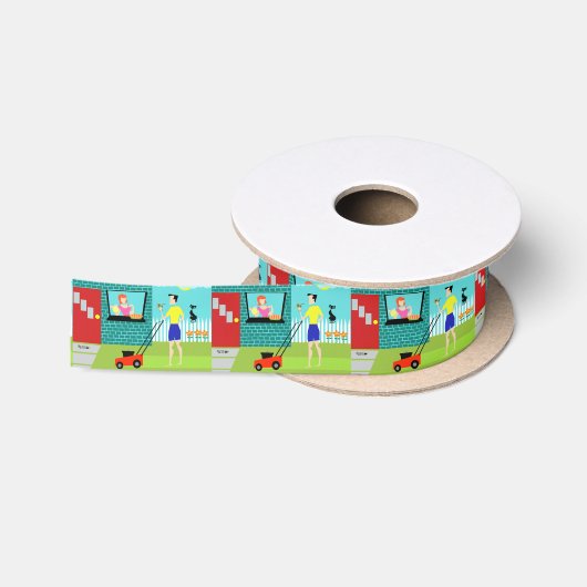 Retro op zaterdagochtend satijnen lint (Spoel)
