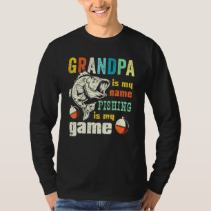Retro Opa Bass Visser Bass Viste Grootvet T-shirt