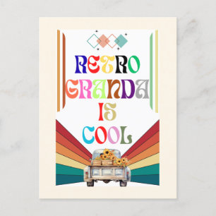 Retro opa is geweldig feestdagenkaart