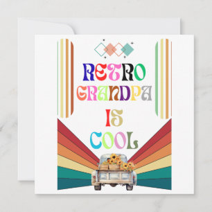 Retro opa is geweldig save the date