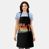 Retro Opa Man Myth Opa Legend Fathers Day Schort (Gedragen)