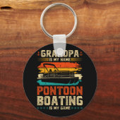 Retro Opa Ponton Bootkapitein Sleutelhanger (Voorkant)