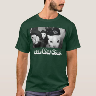 Retro Open Deur Grappige Meme Bende Sarcastische K T-shirt