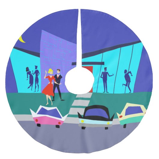 Retro Open House Party kerstboomrok Kerstboom Rok (Voorkant)