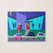 Retro Open House Party Puzzle Legpuzzel (Horizontaal)