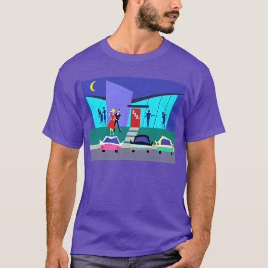 Retro Open House Party T-Shirt (Voorkant)