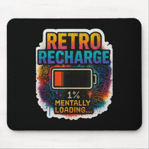 “retro Opladen – Geestelijk aan het Laden…” Muismat