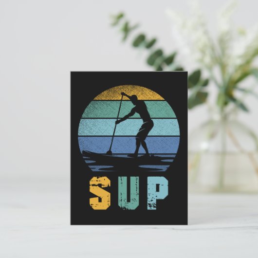 Retro-oploopvlak voor SUP-standaard Briefkaart (Staand voorkant)