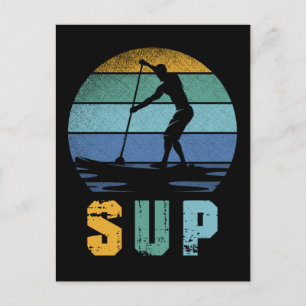 Retro-oploopvlak voor SUP-standaard Briefkaart