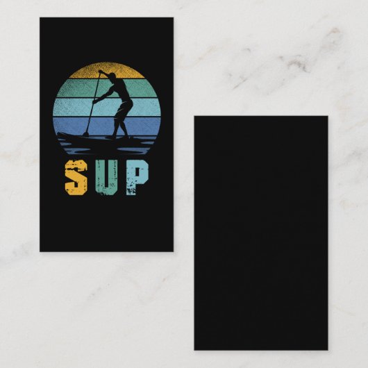 Retro-oploopvlak voor SUP-standaard Visitekaartje (Voorkant / Achterkant)