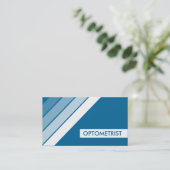 retro OPTOMETRIST Visitekaartje (Staand voorkant)