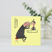 Retro Optometrist's Graduation Party of Invitation Kaart (Staand voorkant)