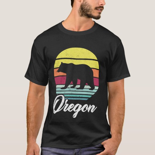  Retro OR Oregon Wildlife Beer Adventure T-shirt (Voorkant)