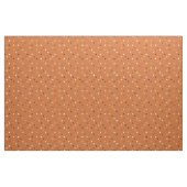 Retro orange grey polka dots geometric pattern stof (Yard (91,4 cm))