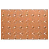 Retro orange grey polka dots geometric pattern stof (Fat Quarter)