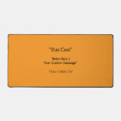 Retro Orange Texture – Summer Vibes Art Bureaumat (Voorkant)