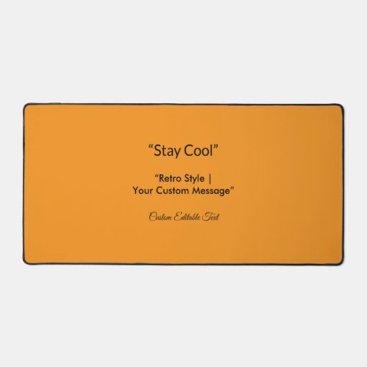 Retro Orange Texture – Summer Vibes Art Bureaumat (Voorkant)