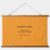 Retro Orange Texture – Summer Vibes Art Hangend Wandkleed (Voorkant)
