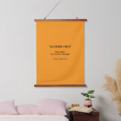 Retro Orange Texture – Summer Vibes Art Hangend Wandkleed (Slaapkamer)