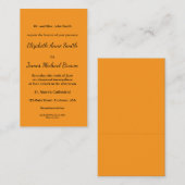 Retro Orange Texture – Summer Vibes Art Informatiekaartje (Voorkant / Achterkant)