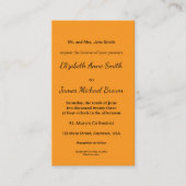 Retro Orange Texture – Summer Vibes Art Informatiekaartje (Voorkant)