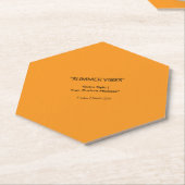 Retro Orange Texture – Summer Vibes Art Kartonnen Onderzetters (Schuin)