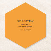Retro Orange Texture – Summer Vibes Art Kartonnen Onderzetters (Voorkant)