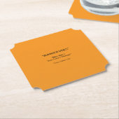 Retro Orange Texture – Summer Vibes Art Kartonnen Onderzetters (Gekanteld)