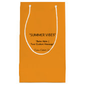 Retro Orange Texture – Summer Vibes Art Klein Cadeauzakje (Voorkant)