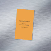 Retro Orange Texture – Summer Vibes Art Magnetisch Visitekaartje (Voorbeeld)