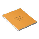 Retro Orange Texture – Summer Vibes Art Notitieblok (Schuin)