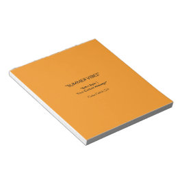 Retro Orange Texture – Summer Vibes Art Notitieblok