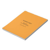 Retro Orange Texture – Summer Vibes Art Notitieblok (Linkerzijde)