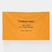 Retro Orange Texture – Summer Vibes Art Spandoek (Horizontaal)