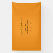 Retro Orange Texture – Summer Vibes Art Spandoek (Verticaal)