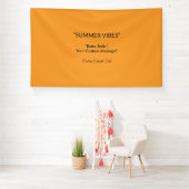 Retro Orange Texture – Summer Vibes Art Spandoek (Insitu)