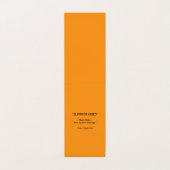 Retro Orange Texture – Summer Vibes Art Visitekaartje (Buitenkant ongevouwen)